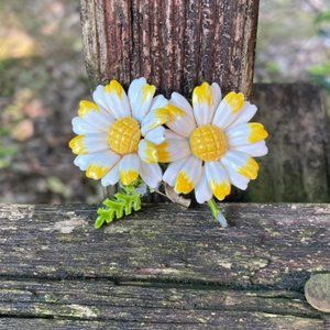 Vintage Antique Daisy Pin Jewelry